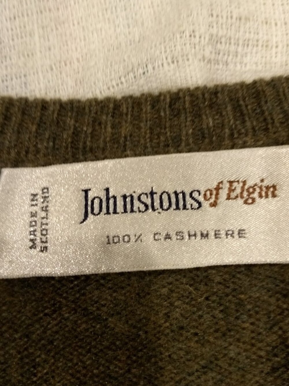 Vintage Johnstons Of Elgin 100% Cashmere Pullover Size XL - Picture 5 of 6